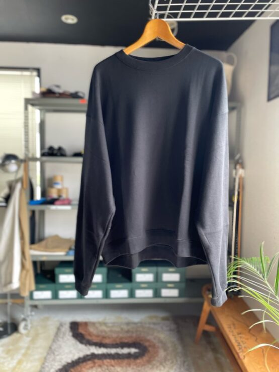 【Unisex】armi | アーミィ　『残布』Zan;p Sweat Pullover - BLACK