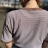 【Ladies】Healthknit | ヘルスニット　Basic Waffle Crewneck S/S Tee BASIC WAFFLE CREWNECK S/S - BROWN×OFF BORDER [602S] - 画像 (5)