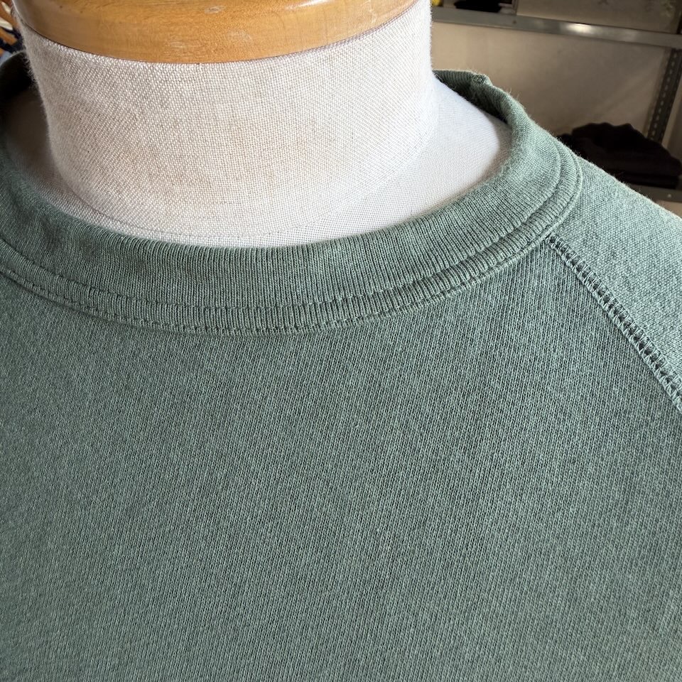【Unisex】WALLA WALLA SPORT | ワラワラスポーツ 13oz Crew Sweat Shirt - OLD GREEN - 画像 (8)