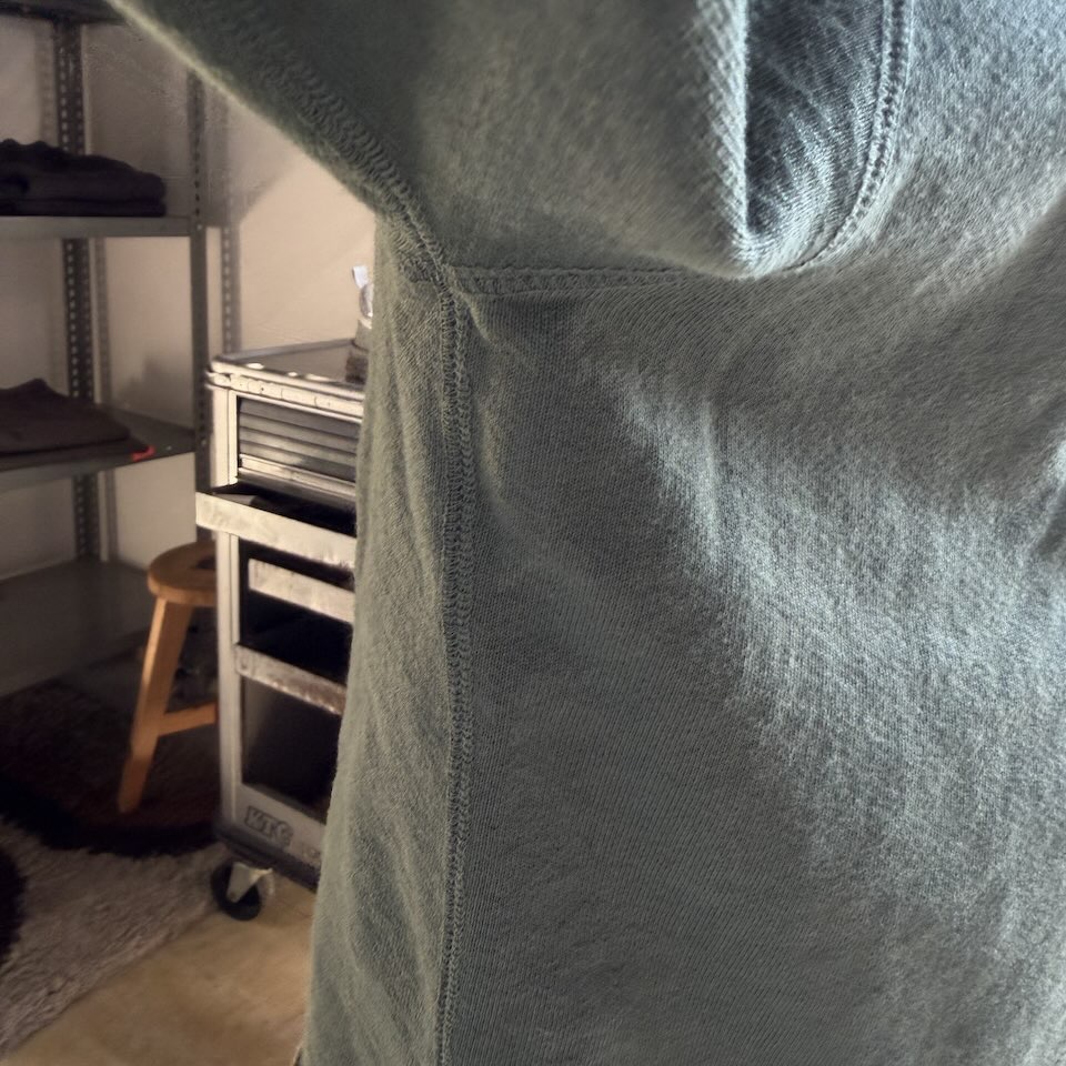 【Unisex】WALLA WALLA SPORT | ワラワラスポーツ 13oz Crew Sweat Shirt - OLD GREEN - 画像 (10)