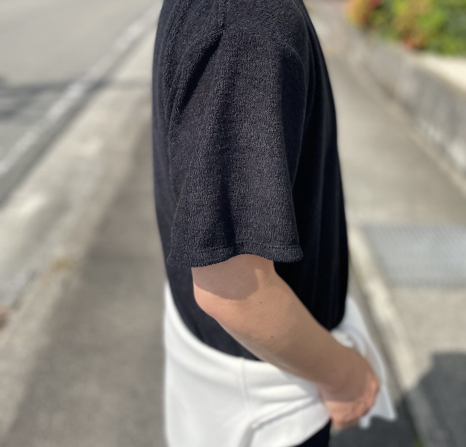 【Men's】melple | メイプル 3.6Pile Tee - BLACK - 画像 (5)