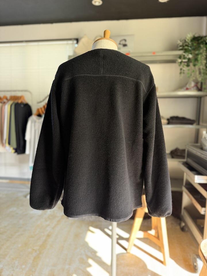 【Men's】*A VONTADE | アボンタージ Wool Pile Zip Cardigan - BLACK - 画像 (15)