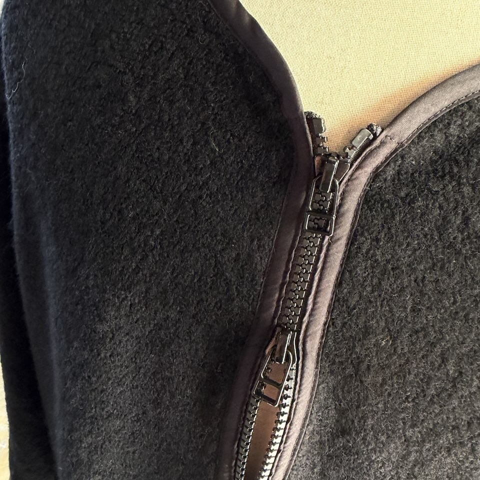 【Men's】*A VONTADE | アボンタージ Wool Pile Zip Cardigan - BLACK - 画像 (9)