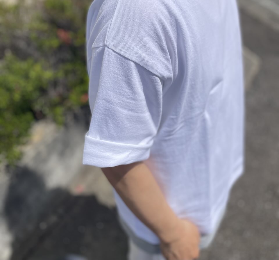 【Unisex】armi | アーミィ 『HARD MAN』Crewneck Big Tee - WHITE - 画像 (5)