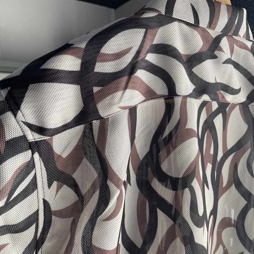 【Men's】BIG MIKE | ビッグマイク Mesh Tribal Camo Open Slit S/S Shirts - NATURAL - 画像 (11)