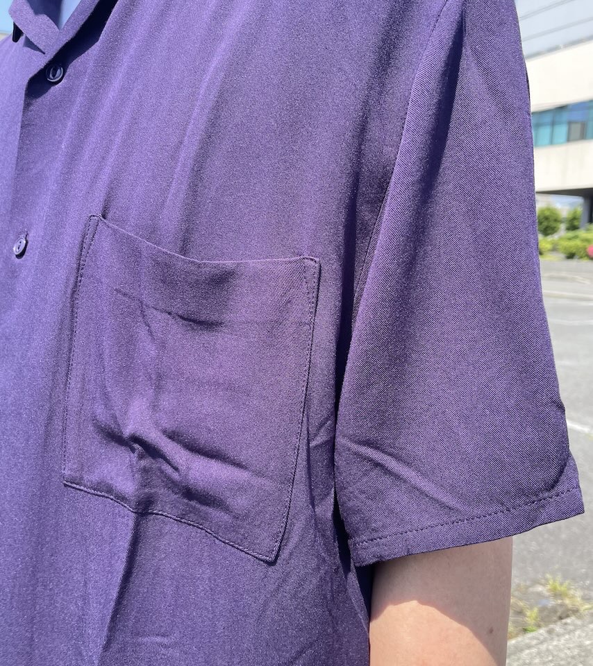 【Men's】BIG MIKE | ビッグマイク Rayon Aloha Open Slit S/S Shirts - DEEP NAVY - 画像 (5)