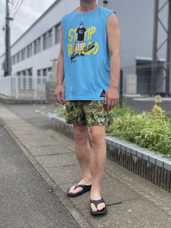 【Men's】STAMP RUN&CO | スタンプ ランアンドコー STAMP Daily Tank "Support Your Local Trails" - SAX BLUE - 画像 (5)