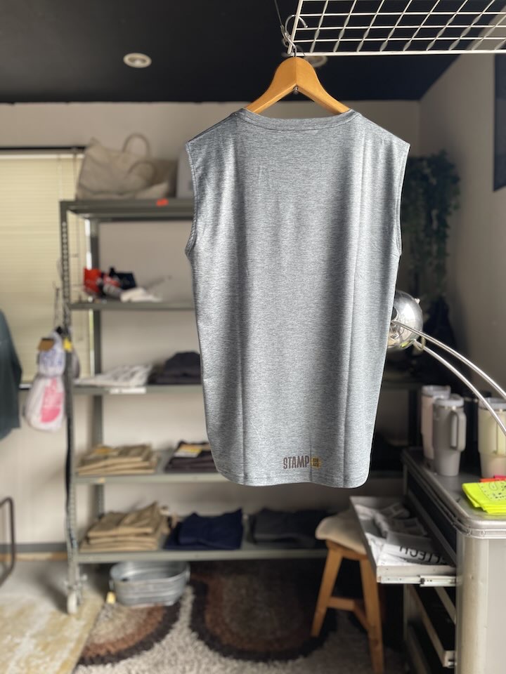 【Men's】STAMP RUN&CO | スタンプ ランアンドコー STAMP Daily Tank "THE MASTER OF THE TRAIL" - 杢GREY - 画像 (11)