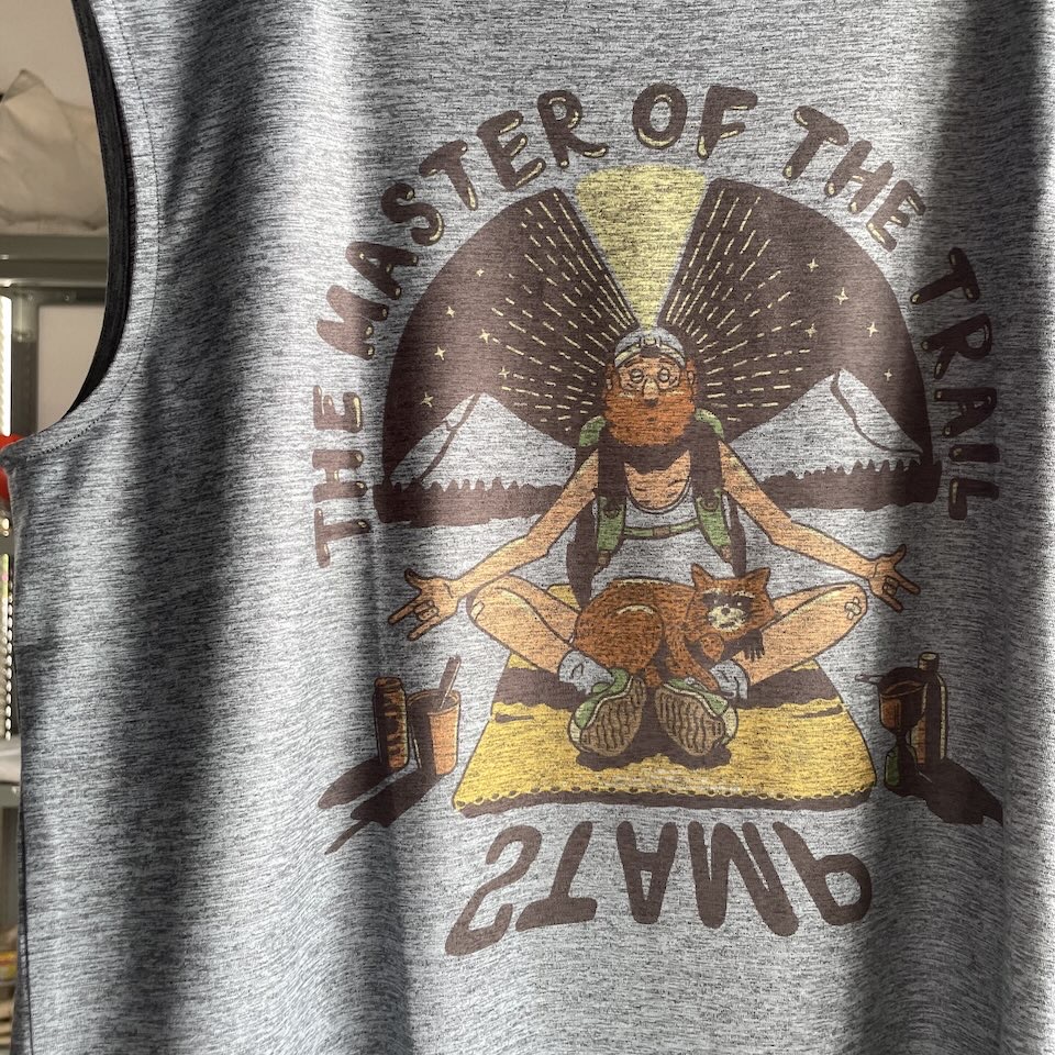 【Men's】STAMP RUN&CO | スタンプ ランアンドコー STAMP Daily Tank "THE MASTER OF THE TRAIL" - 杢GREY - 画像 (9)