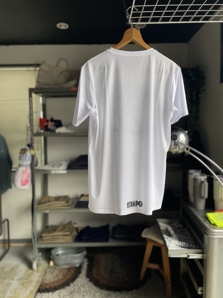 【Unisex】STAMP Run&Co | スタンプ ランアンドカンパニー STAMP Graphic Run Tee "TWO CATS" - WHITE - 画像 (10)