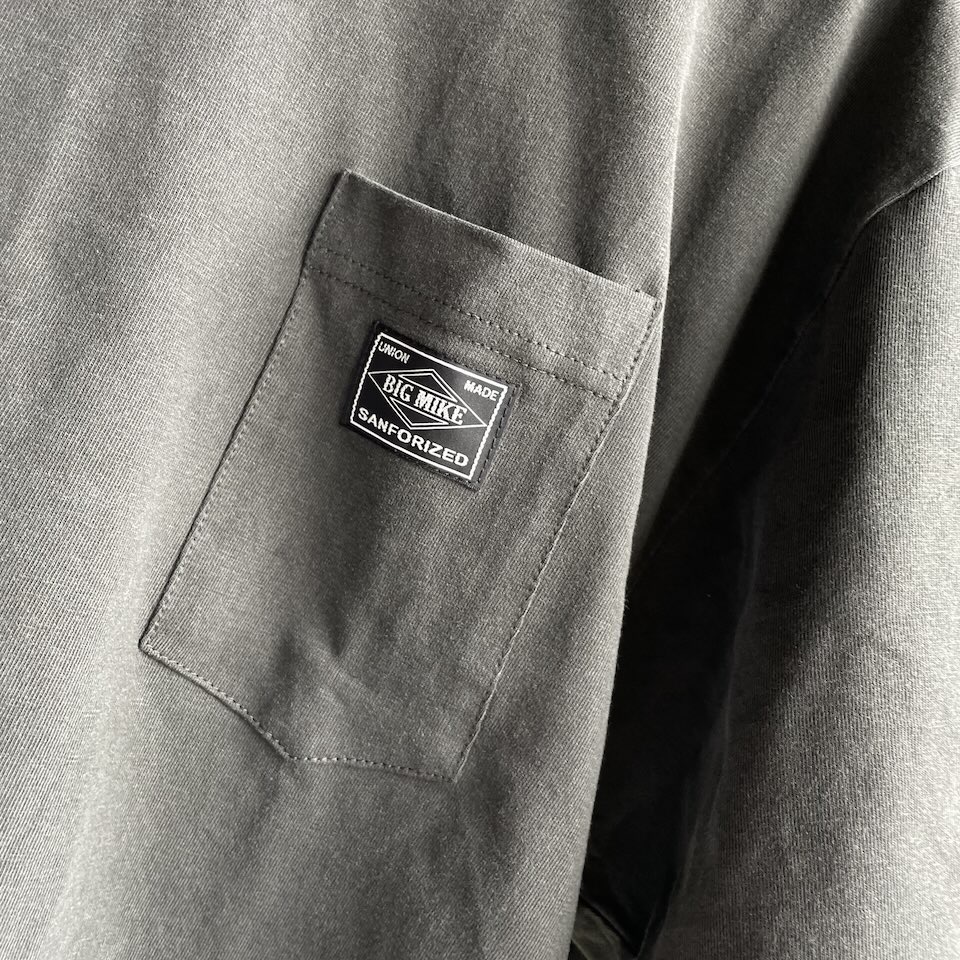 【Men's】BIG MIKE | ビッグマイク Pigment Sunglasses Pocket S/S Tee - BLACK - 画像 (8)