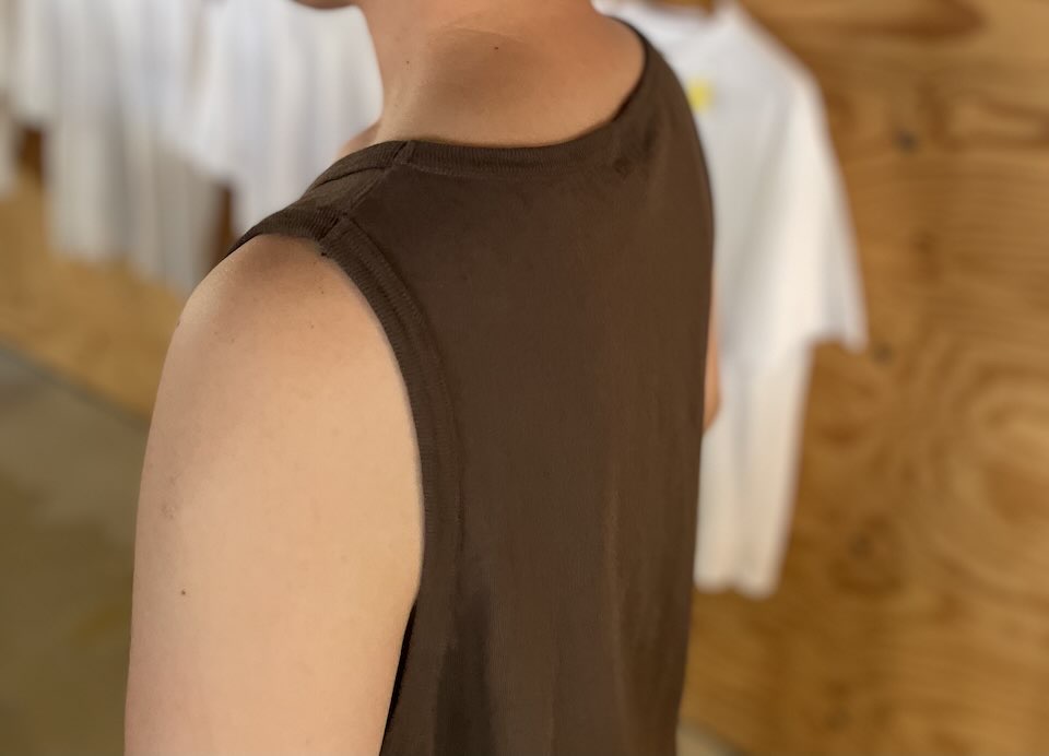 【Men's】WALLA WALLA SPORT | ワラワラスポーツ Solid Tank Tank - DARK BROWN - 画像 (5)