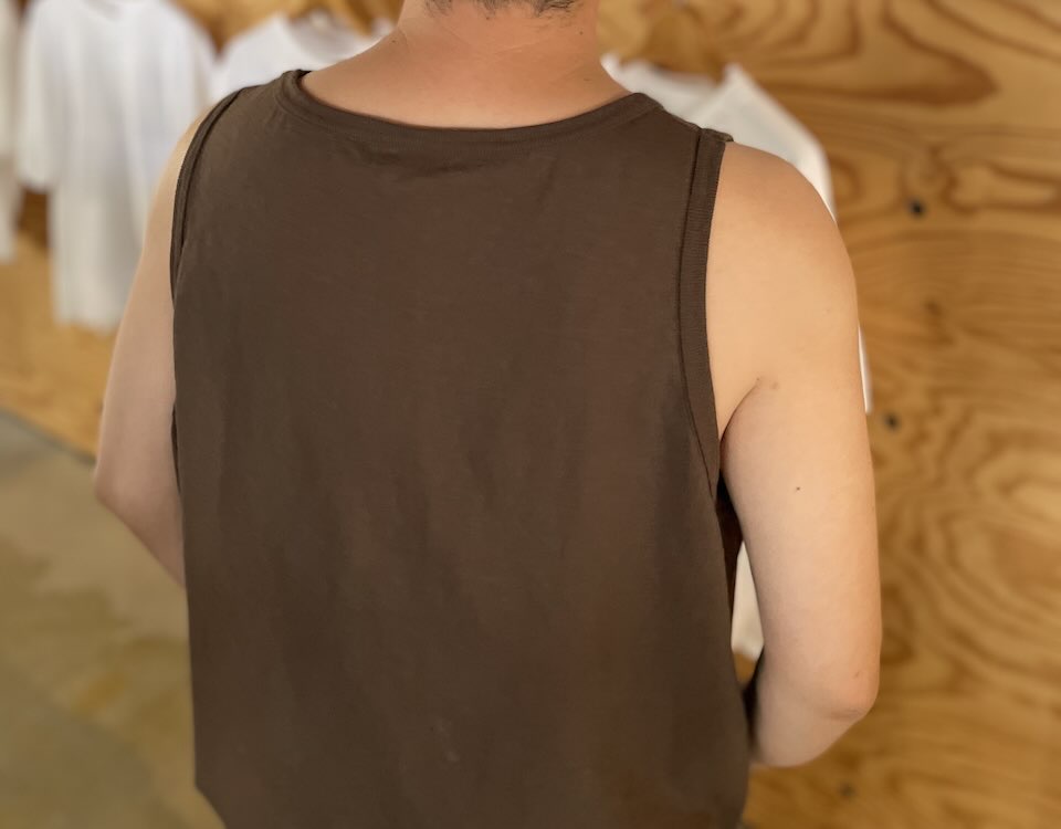 【Men's】WALLA WALLA SPORT | ワラワラスポーツ Solid Tank Tank - DARK BROWN - 画像 (6)