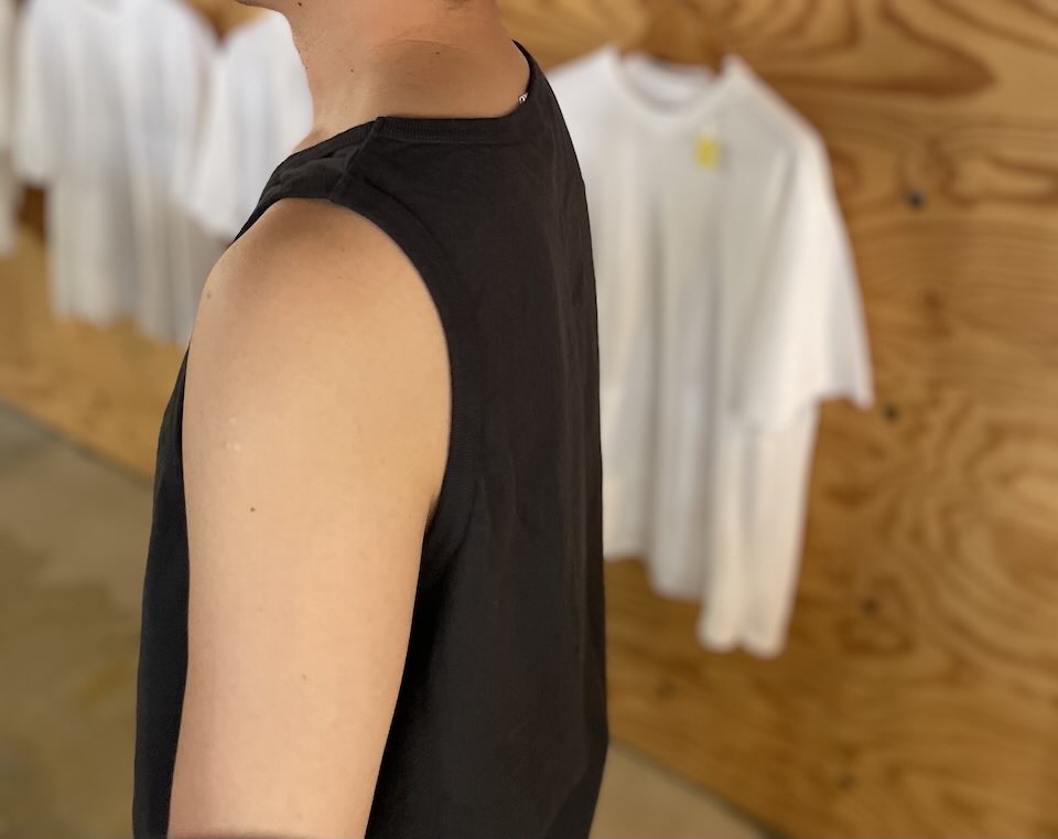 【Men's】WALLA WALLA SPORT | ワラワラスポーツ Solid Tank Tank - USED BLACK - 画像 (6)