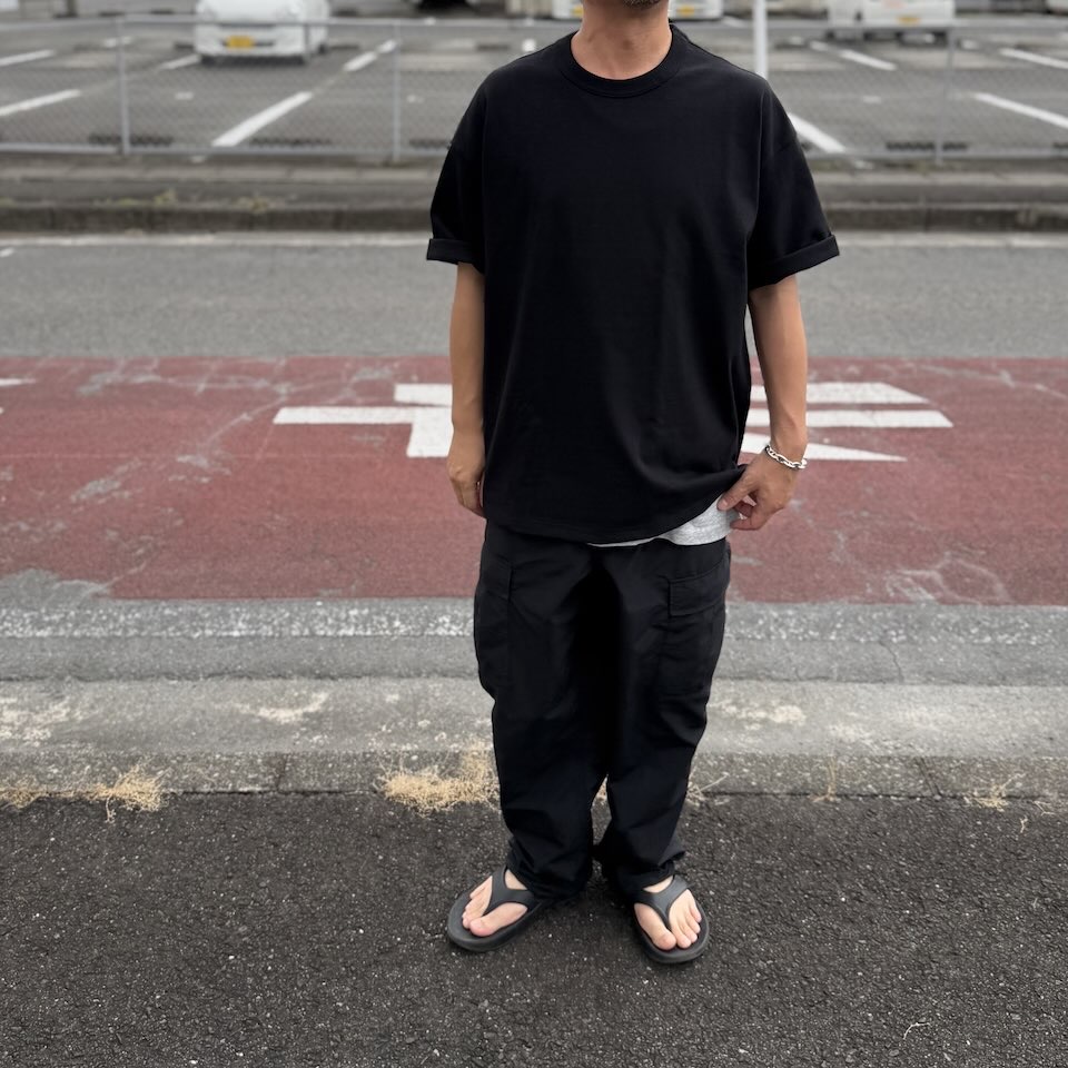 【Unisex】armi | アーミィ 『残布』Zan;p T Oversize - BLACK - 画像 (8)