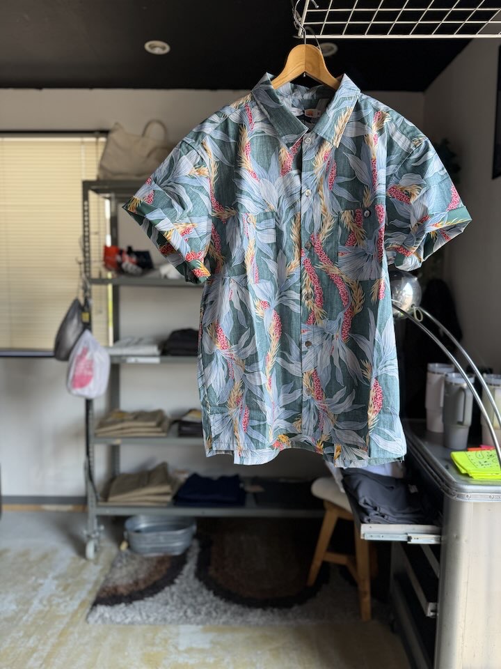 【Men's】melple | メイプル Kaimana S/S Shirts - GREEN