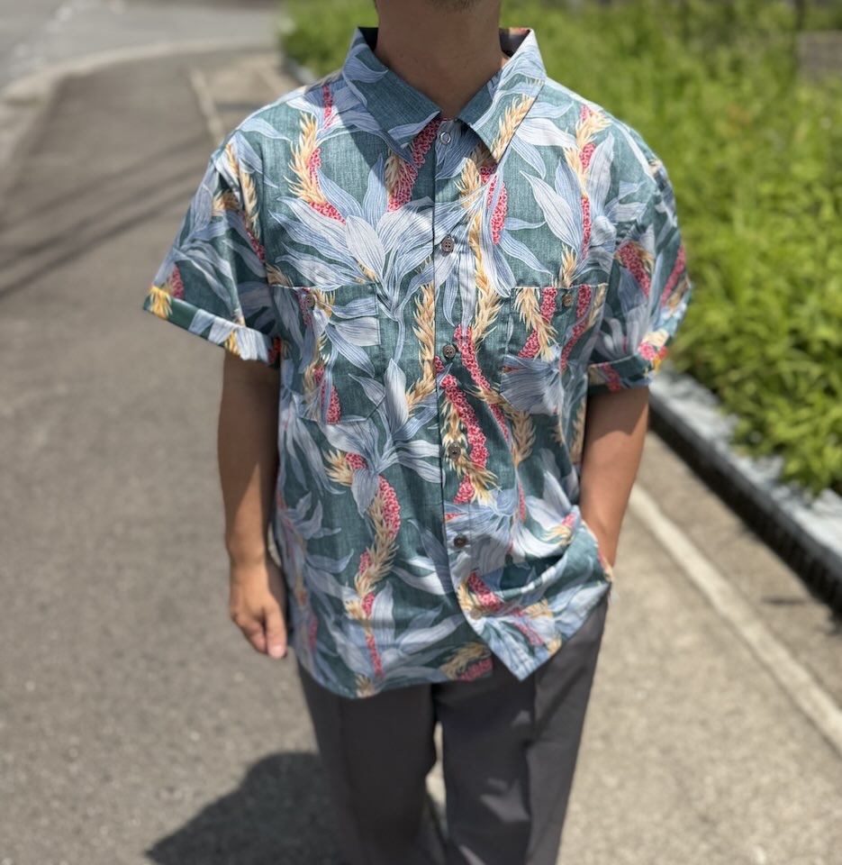 【Men's】melple | メイプル Kaimana S/S Shirts - GREEN - 画像 (6)