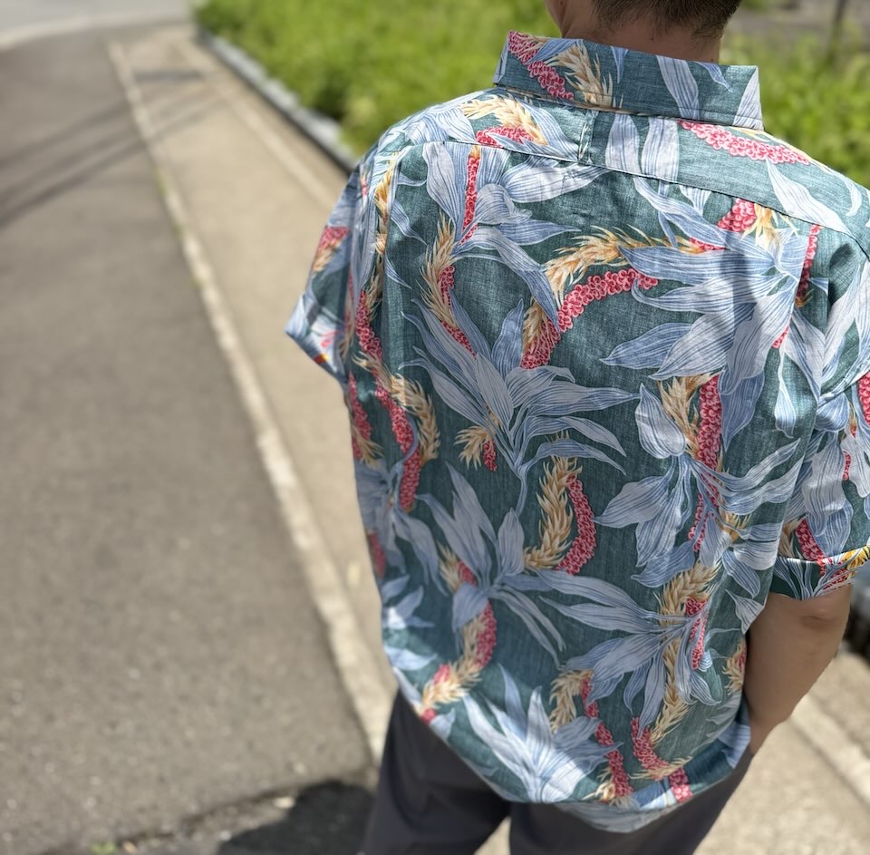 【Men's】melple | メイプル Kaimana S/S Shirts - GREEN - 画像 (5)