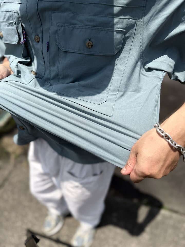 【Men's】patagonia | パタゴニア Men's S/S Self Guided Sun Shirt - BLUE SAGE - 画像 (5)