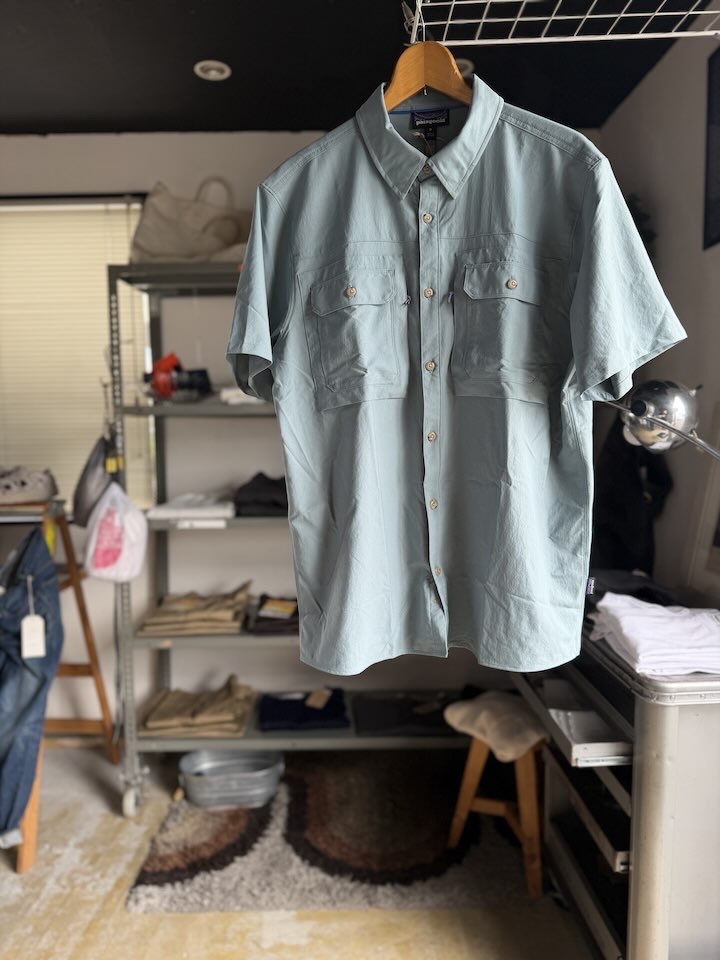 【Men's】patagonia | パタゴニア Men's S/S Self Guided Sun Shirt - BLUE SAGE