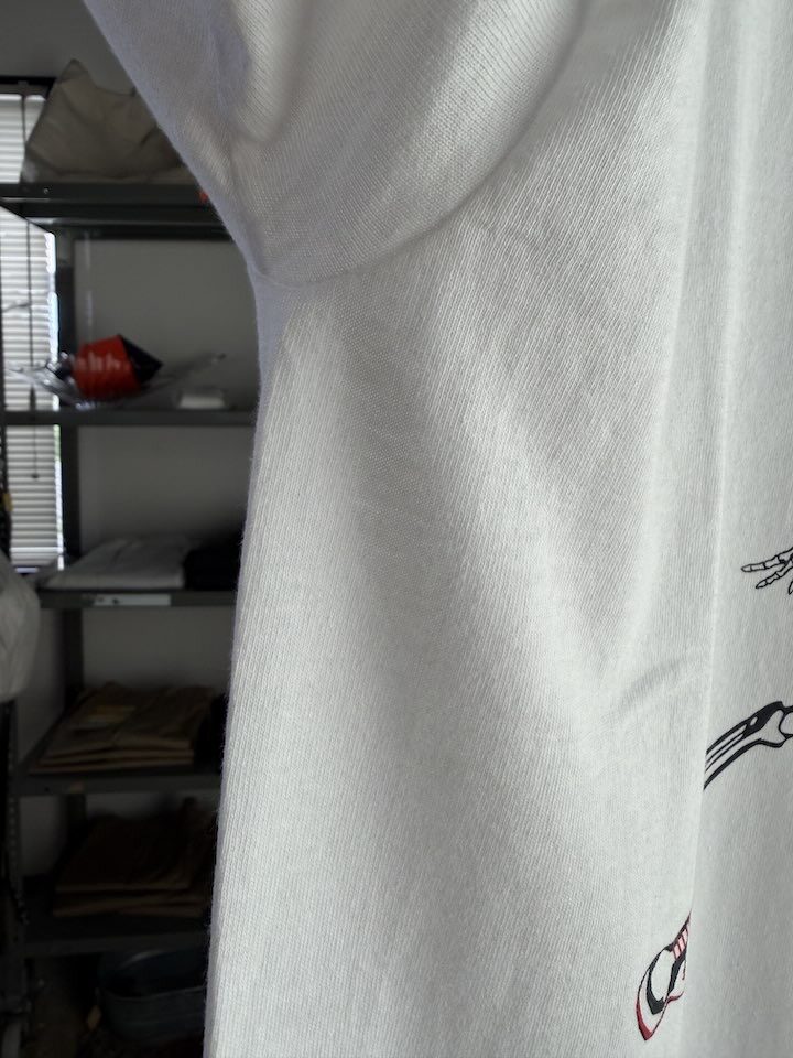 【Unisex】THRIFTY LOOK | スリフティールック Jump Skull Crew S/S Tee - WHITE - 画像 (6)
