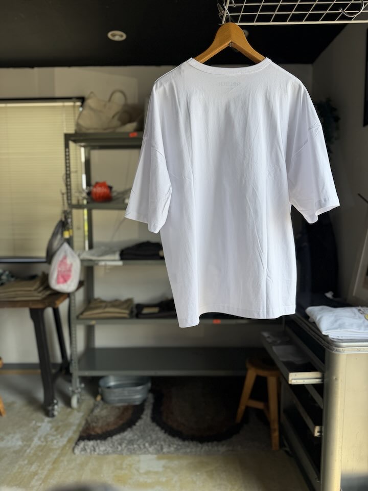【Men's】Less by SHELTECH | シェルテック Wide Tee - WHITE - 画像 (12)