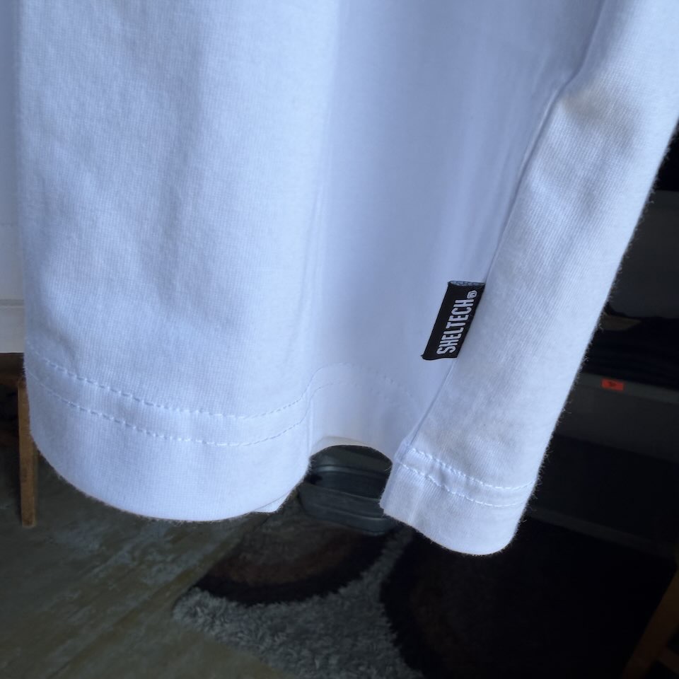 【Men's】Less by SHELTECH | シェルテック Wide Tee - WHITE - 画像 (10)