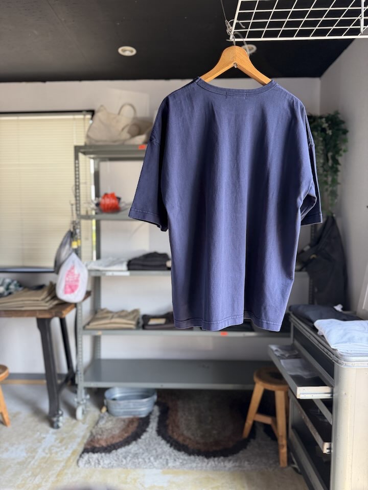 【Men's】Less by SHELTECH | シェルテック Wide Tee - PIGMENT NAVY - 画像 (8)