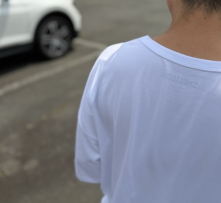 【Men's】Less by SHELTECH | シェルテック Wide Tee - WHITE - 画像 (5)