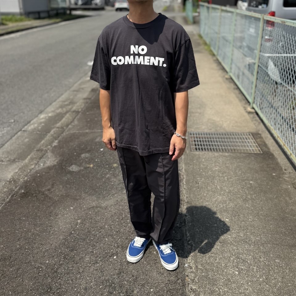 【Men's】WALLA WALLA SPORT | ワラワラスポーツ SUB POP Printable Tube Tee "NO COMMENT. " - USED BLACK - 画像 (6)