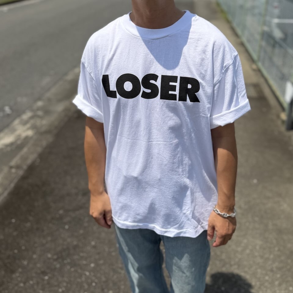 【Men's】WALLA WALLA SPORT | ワラワラスポーツ SUB POP Printable Tube Tee "LOSER " - WHITE - 画像 (6)