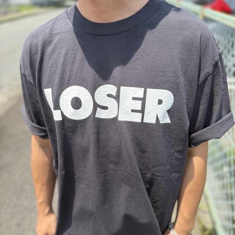 【Men's】WALLA WALLA SPORT | ワラワラスポーツ SUB POP Printable Tube Tee "LOSER " - USED BLACK - 画像 (6)