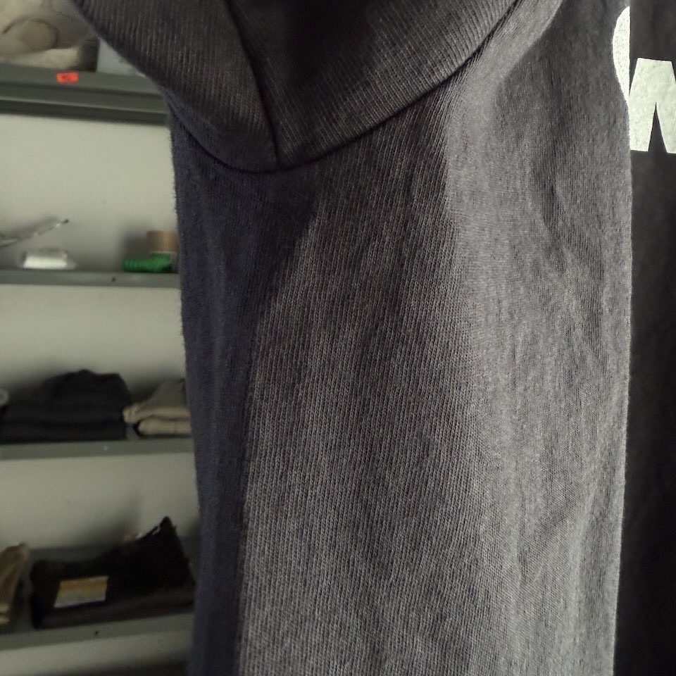 【Men's】WALLA WALLA SPORT | ワラワラスポーツ SUB POP Printable Tube Tee "NO COMMENT. " - USED BLACK - 画像 (10)