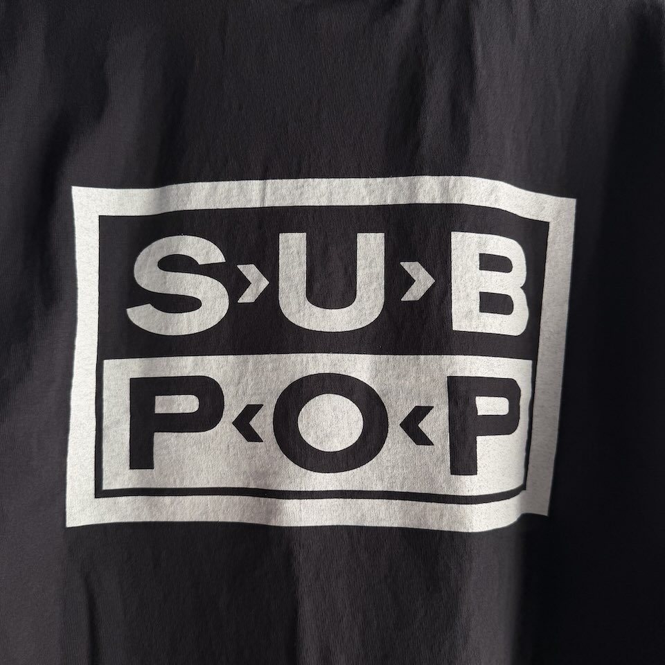 【Men's】WALLA WALLA SPORT | ワラワラスポーツ SUB POP Printable Tube Tee "NO COMMENT. " - USED BLACK - 画像 (13)