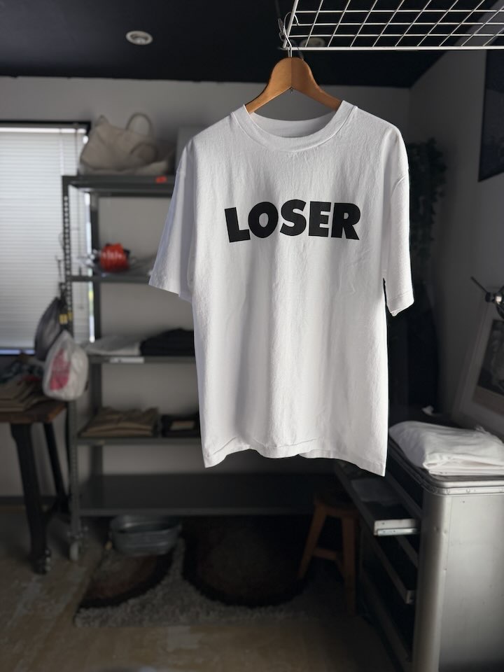 【Men's】WALLA WALLA SPORT | ワラワラスポーツ SUB POP Printable Tube Tee "LOSER " - WHITE