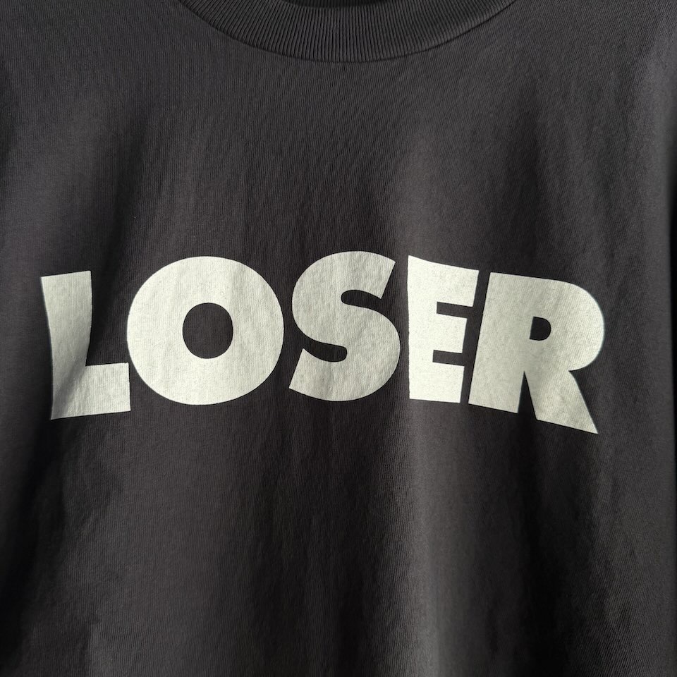 【Men's】WALLA WALLA SPORT | ワラワラスポーツ SUB POP Printable Tube Tee "LOSER " - USED BLACK - 画像 (11)