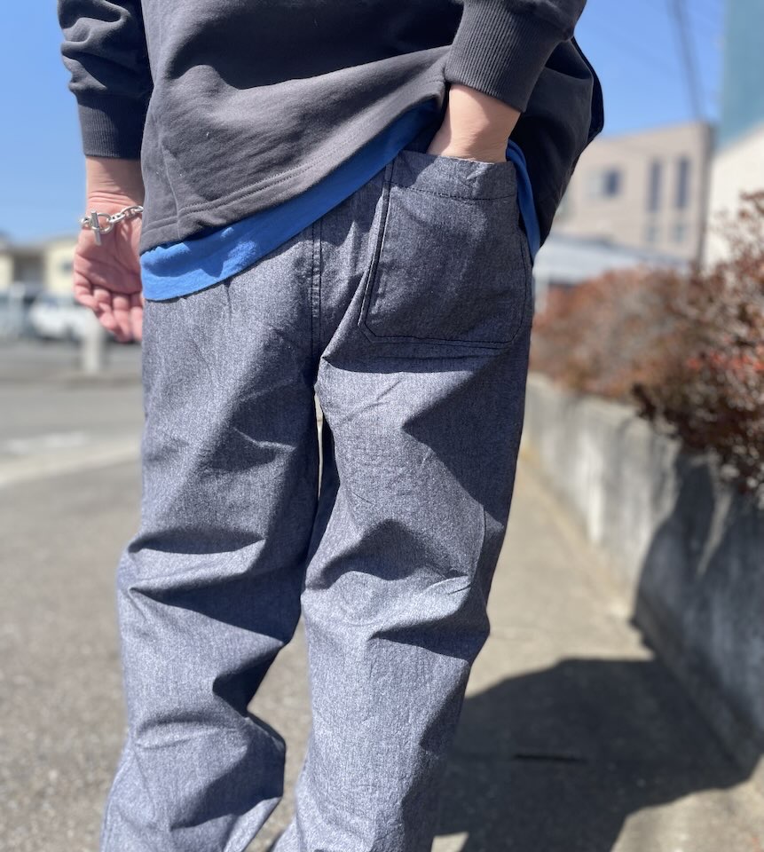 【Men's】BIG MIKE | ビッグマイク Chambray Easy Pants - BLACK - 画像 (7)