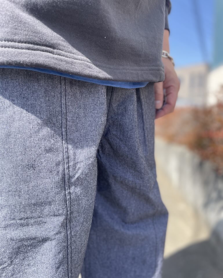 【Men's】BIG MIKE | ビッグマイク Chambray Easy Pants - BLACK - 画像 (5)