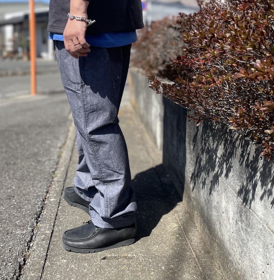 【Men's】BIG MIKE | ビッグマイク Chambray Easy Pants - BLACK - 画像 (6)