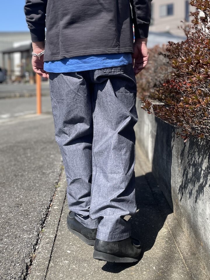 【Men's】BIG MIKE | ビッグマイク Chambray Easy Pants - BLACK - 画像 (8)