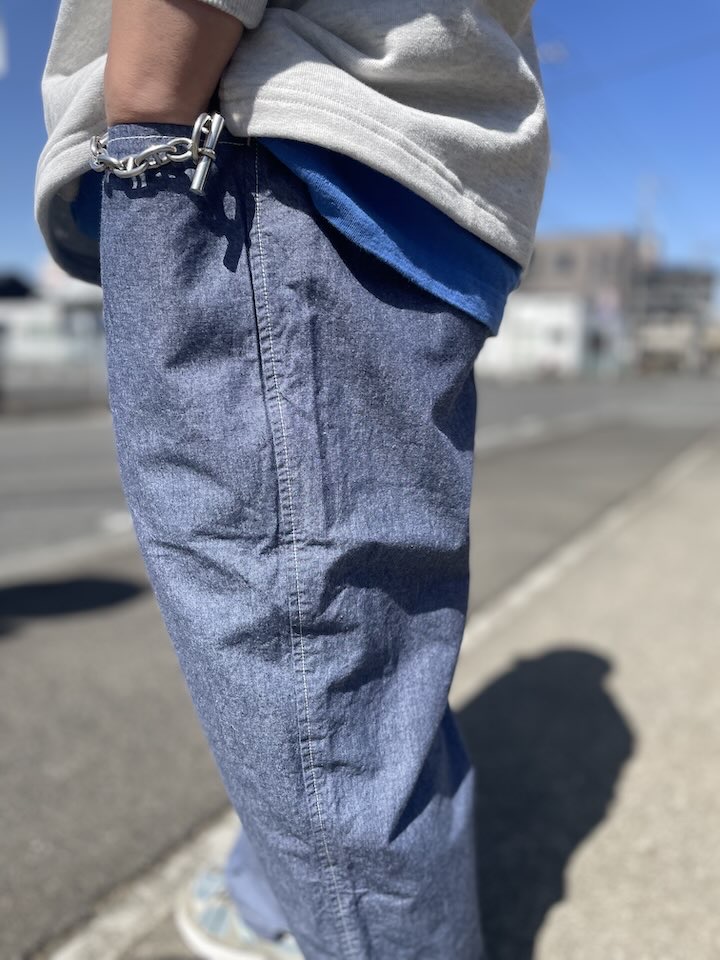 【Men's】BIG MIKE | ビッグマイク Chambray Easy Pants - D.INDIGO - 画像 (5)