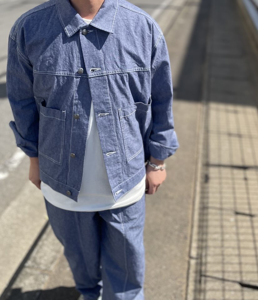 【Men's】BIG MIKE | ビッグマイク Chambray Short Jacket - D.INDIGO - 画像 (7)