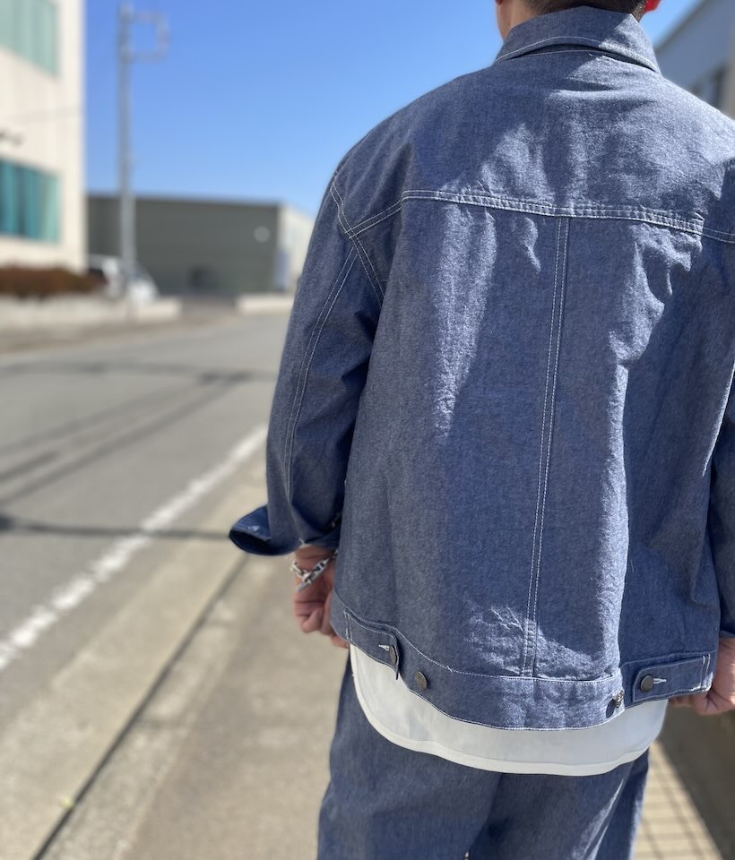 【Men's】BIG MIKE | ビッグマイク Chambray Short Jacket - D.INDIGO - 画像 (6)