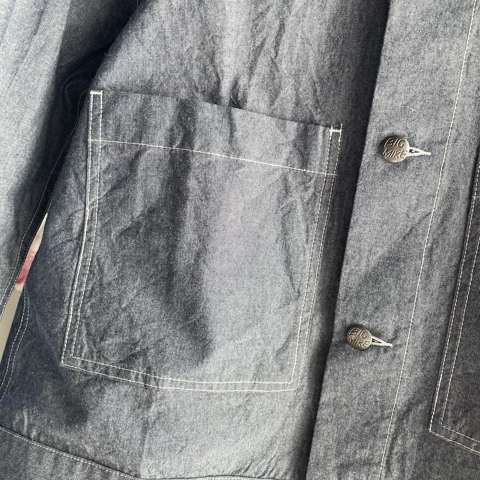 【Men's】BIG MIKE | ビッグマイク Chambray Short Jacket - D.INDIGO - 画像 (15)