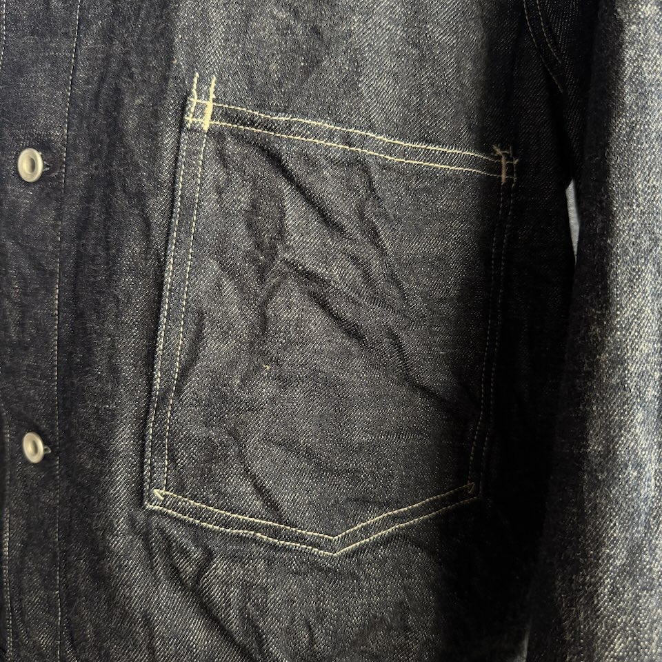 【Men's】*A VONTADE | アボンタージ Coal Mine Blouse - INDIGO "One Wash" - 画像 (10)