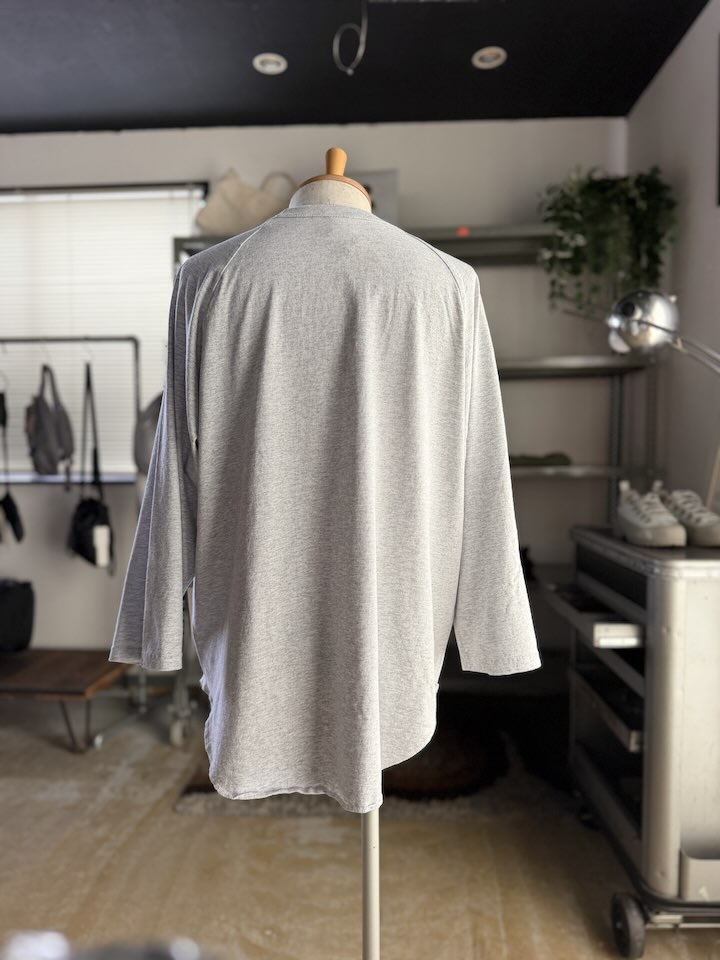 【Unisex】WALLA WALLA SPORT | ワラワラスポーツ 3/4 Baseball Tee - ASH GREY - 画像 (11)