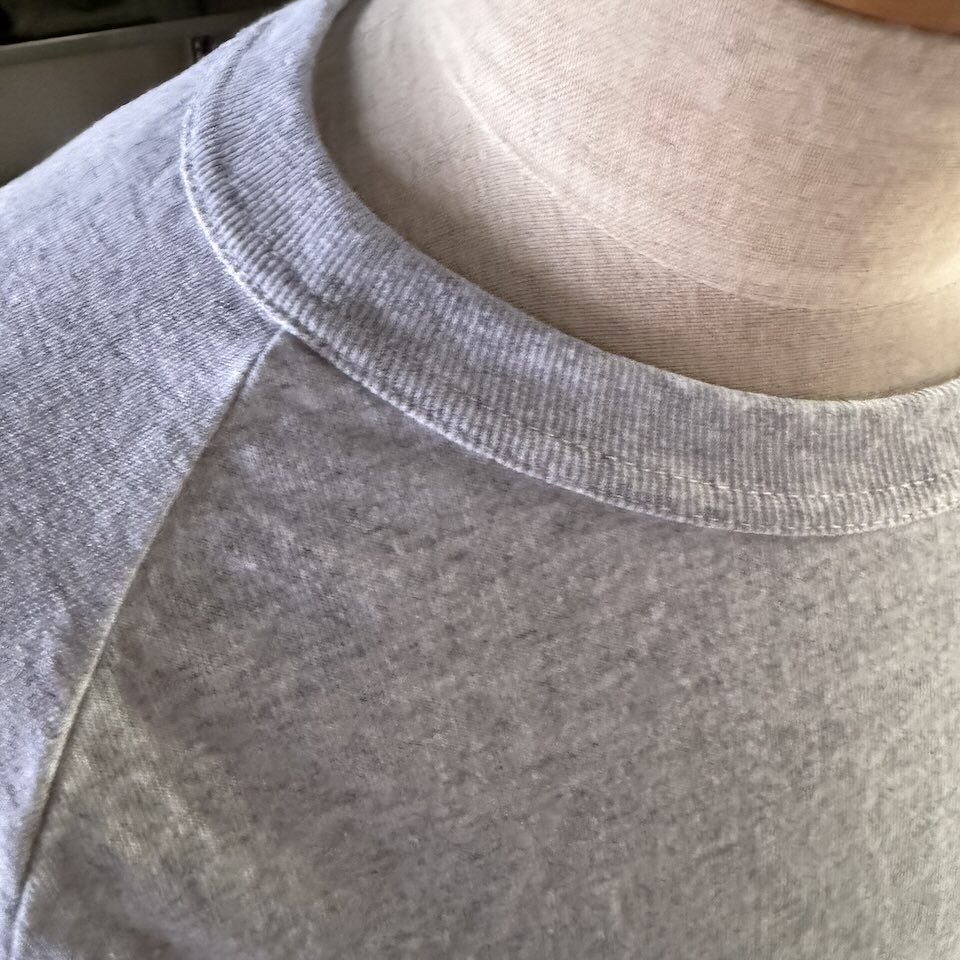 【Unisex】WALLA WALLA SPORT | ワラワラスポーツ 3/4 Baseball Tee - ASH GREY - 画像 (8)