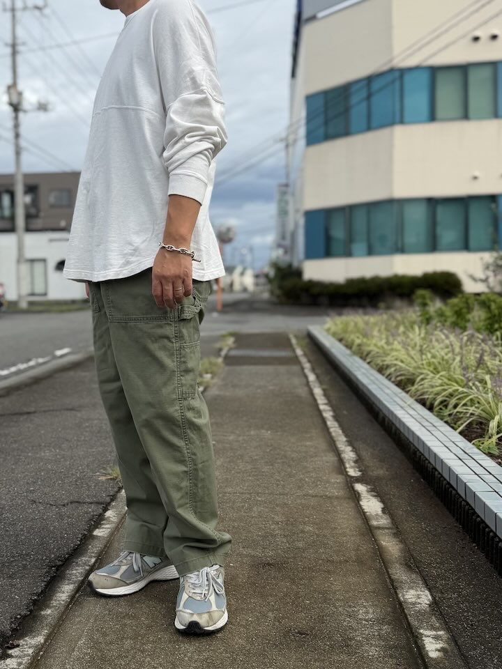 【Unisex】 BARNS OUTFITTERS | バーンズ アウトフィッター Oversaized Football Tee - WHITE - 画像 (6)