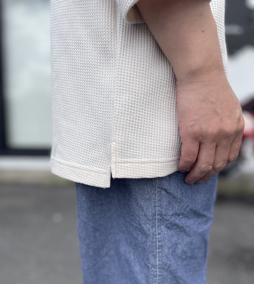 【Men's】BIG MIKE | ビッグマイク Thermal Sunglasses Slit Baseball Tee - NATURAL - 画像 (6)