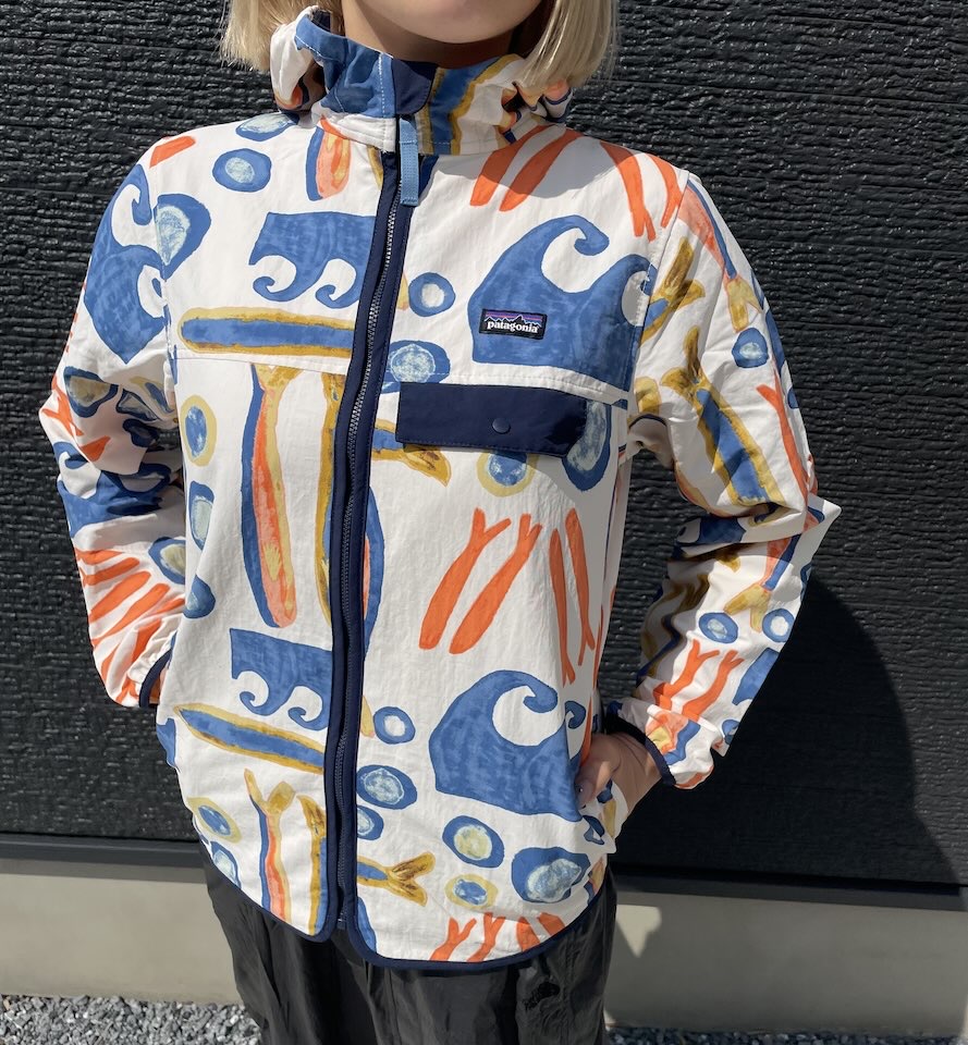 【Ladies】patagonia | パタゴニア Kid's Baggies Jacket - SARDINES : NATURAL - 画像 (7)